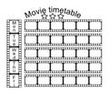 Movie school timetable