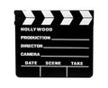 Movie Slate 2 - Clipping Path Royalty Free Stock Photo