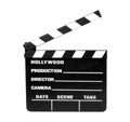 Movie Slate - Clipping Path Royalty Free Stock Photo