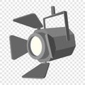 Movie spotlight cartoon icon