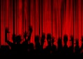 Movie or theater curtain Royalty Free Stock Photo