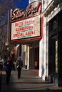 A movie theater in Palo Alto, California features classic Hollywood films