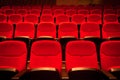 Movie theater empty auditorium with seats Royalty Free Stock Photo