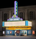 Movie Theatre & Ticket Box Royalty Free Stock Photo