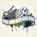 movie theme element Royalty Free Stock Photo