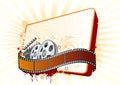movie theme illustration Royalty Free Stock Photo