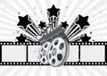 movie theme illustration Royalty Free Stock Photo