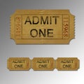 Movie Ticket Royalty Free Stock Photo