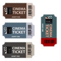 Movie ticket. Cinema tickets isolated. Film coupon Royalty Free Stock Photo