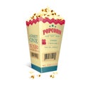 Movie Ticket printed on Popcorn box