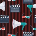 Movie vector icons pattern-01