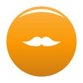 Movie whiskers icon orange