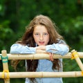 Moving into adulthood. Outdoor portrait of teenage girl. Royalty Free Stock Photo