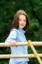 Moving into adulthood. Outdoor portrait of teenage girl. Royalty Free Stock Photo