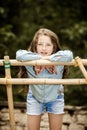 Moving into adulthood. Outdoor portrait of teenage girl.