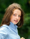 Moving into adulthood. Outdoor portrait of teenage girl. Royalty Free Stock Photo