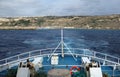 Leaving the port of Gozo, Malta Royalty Free Stock Photo