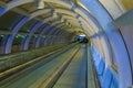 A moving walkway from Gara de Nord train station Royalty Free Stock Photo