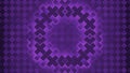 Moving circles on checkerboard background. Design. Colorful background with square pattern and moving circles. 3d wave