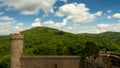 Moving clouds over castle Auerbach