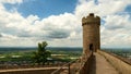 Moving clouds over castle Auerbach