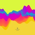Moving colorful abstract background. Dynamic Effect. 3D Vector Illustration