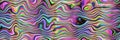 Moving colorful horizontal lines of psychedelic abstract background