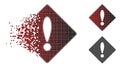 Moving Dotted Halftone Error Icon Royalty Free Stock Photo