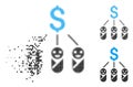 Moving Dotted Halftone Kid Expenses Icon