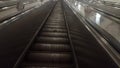 Moving Escalator Stairs in Moscow Subway
