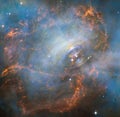 Crab Nebula with neutron star at center