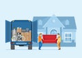 Moving house service Royalty Free Stock Photo