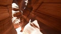 Moving inside amazing Antelope Canyon, USA Royalty Free Stock Photo