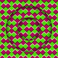 Moving layers with a motley pattern. Abstract optical illusion background