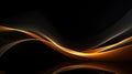 Moving lines black gold background abstract wallpaper elegant luxury futuristic concept design