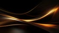 Moving lines black gold background abstract wallpaper elegant luxury futuristic concept design