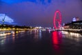 Moving London Eye Royalty Free Stock Photo