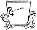 Moving Men Royalty Free Stock Photo