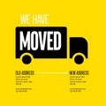 We are moving minimalistic flyer template