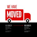 We are moving minimalistic flyer template