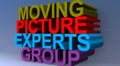 Moving picture experts group mpeg Royalty Free Stock Photo