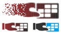 Moving Pixel Halftone Timetable Properties Icon