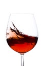 Moving red wine glass Royalty Free Stock Photo