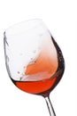 Moving red wine glass Royalty Free Stock Photo