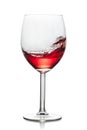 Moving red wine glass Royalty Free Stock Photo