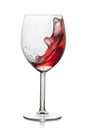 Moving red wine glass Royalty Free Stock Photo