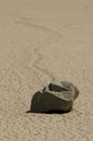 Death valley - Moving rock Royalty Free Stock Photo