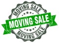 moving sale seal. stamp