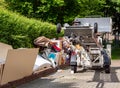 Moving service bulky waste moving car