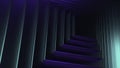 Moving squares with rotating light. Design. Rotating color light filter with moving squares. Pyramid with moving lines